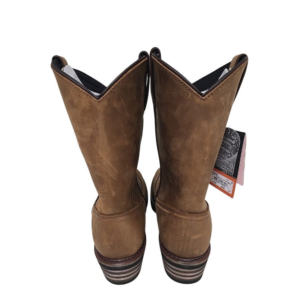 Dan Post Men's 12" Western Boots Leather Las Cruces Brown DP69693 Size 8.5 EW - Picture 3 of 6